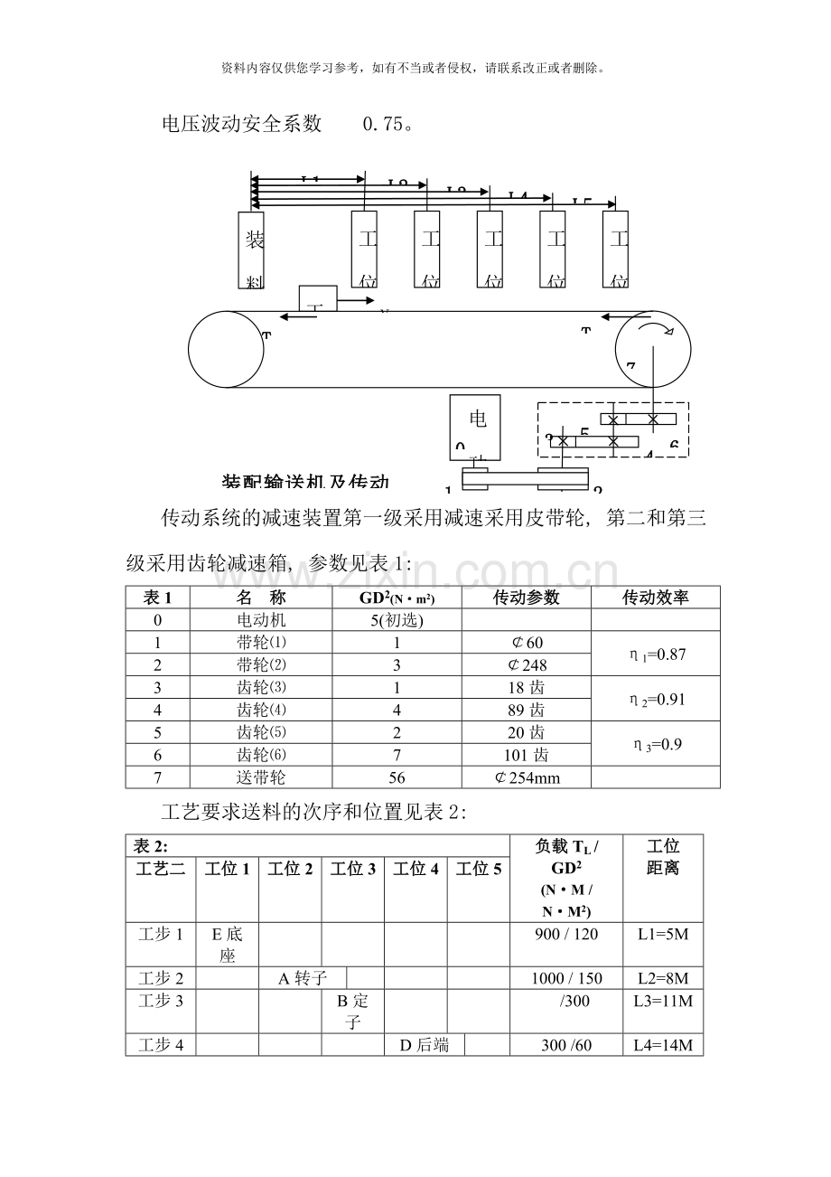 南汇电大电气传动技术及应用课程设计任务书.doc_第3页