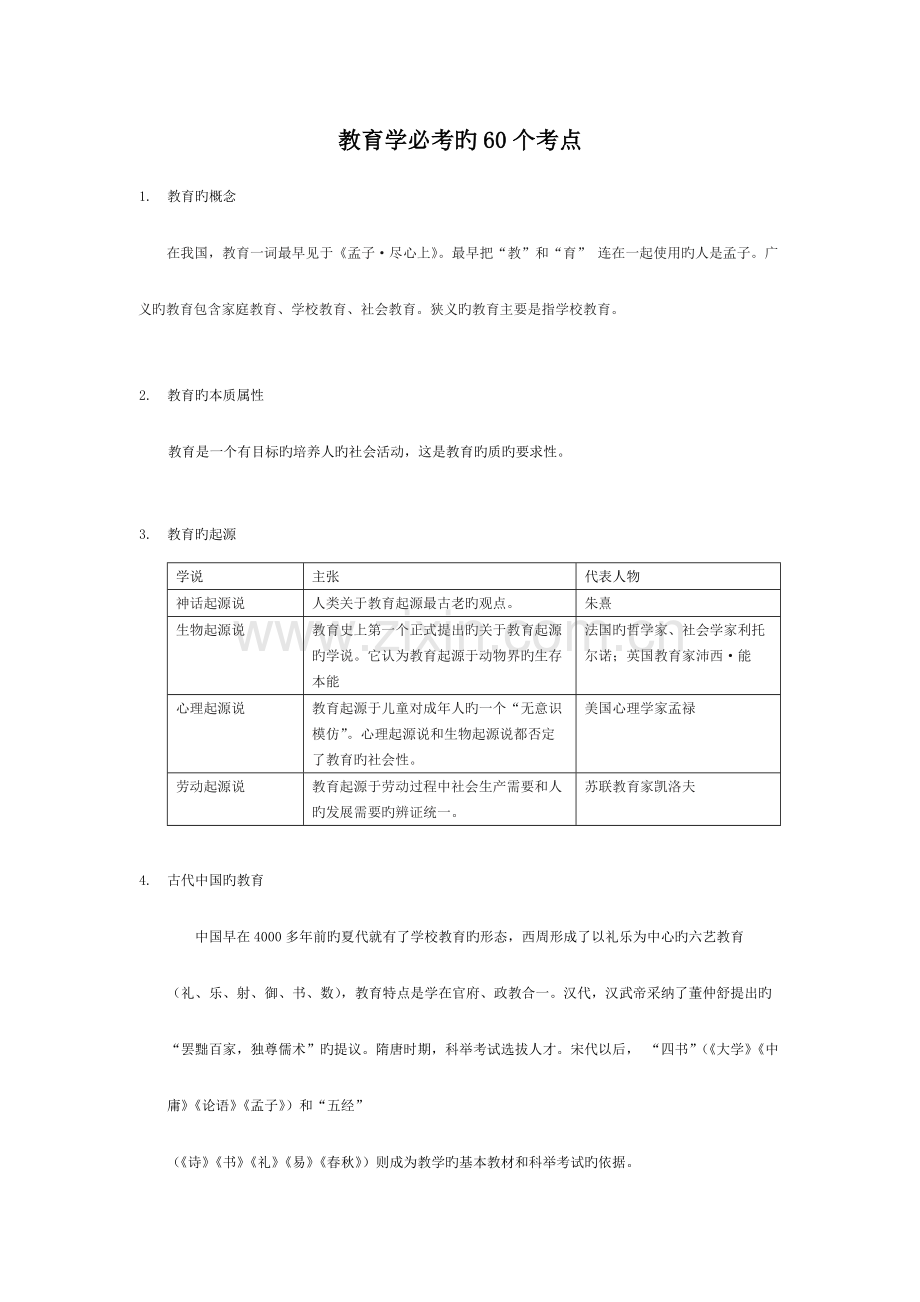 教师资格证必考教育学心理学必考100考点60简答题纯版.docx_第2页