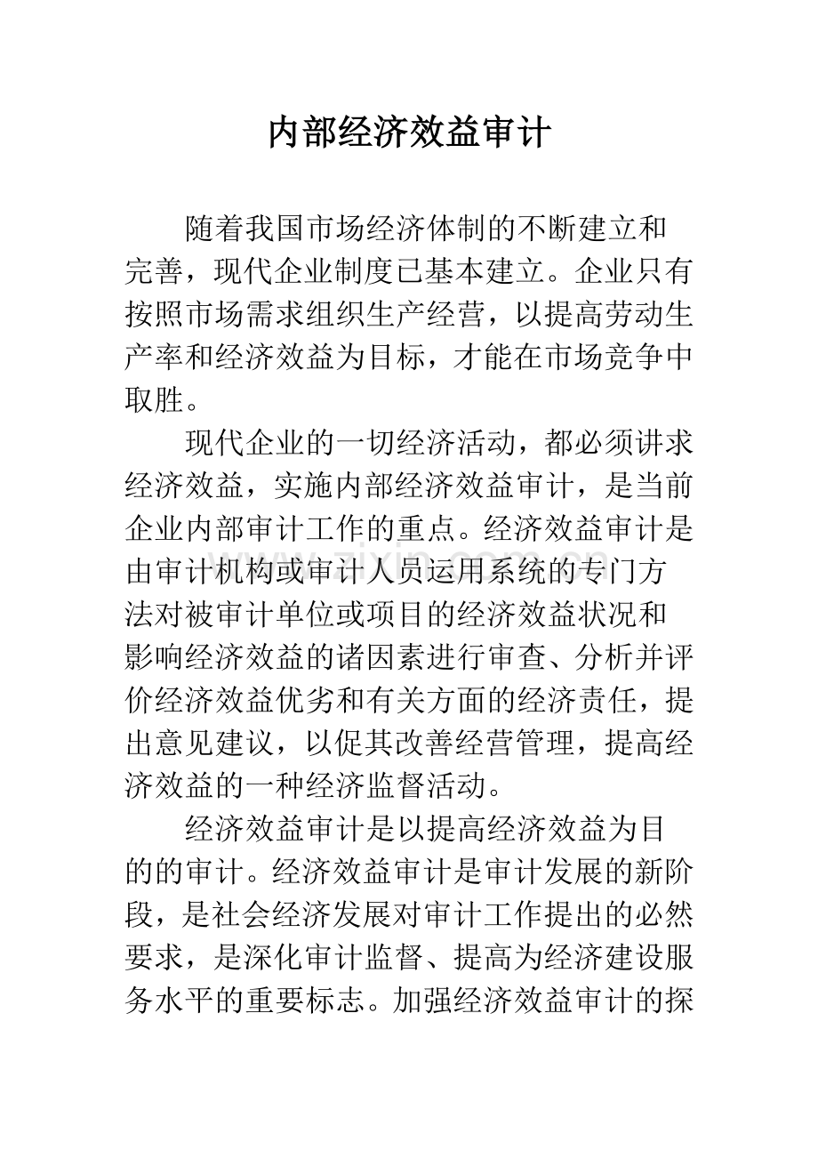 内部经济效益审计-1.docx_第1页