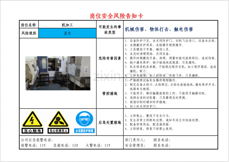 2024年新版岗位安全风险告知卡.docx_第2页