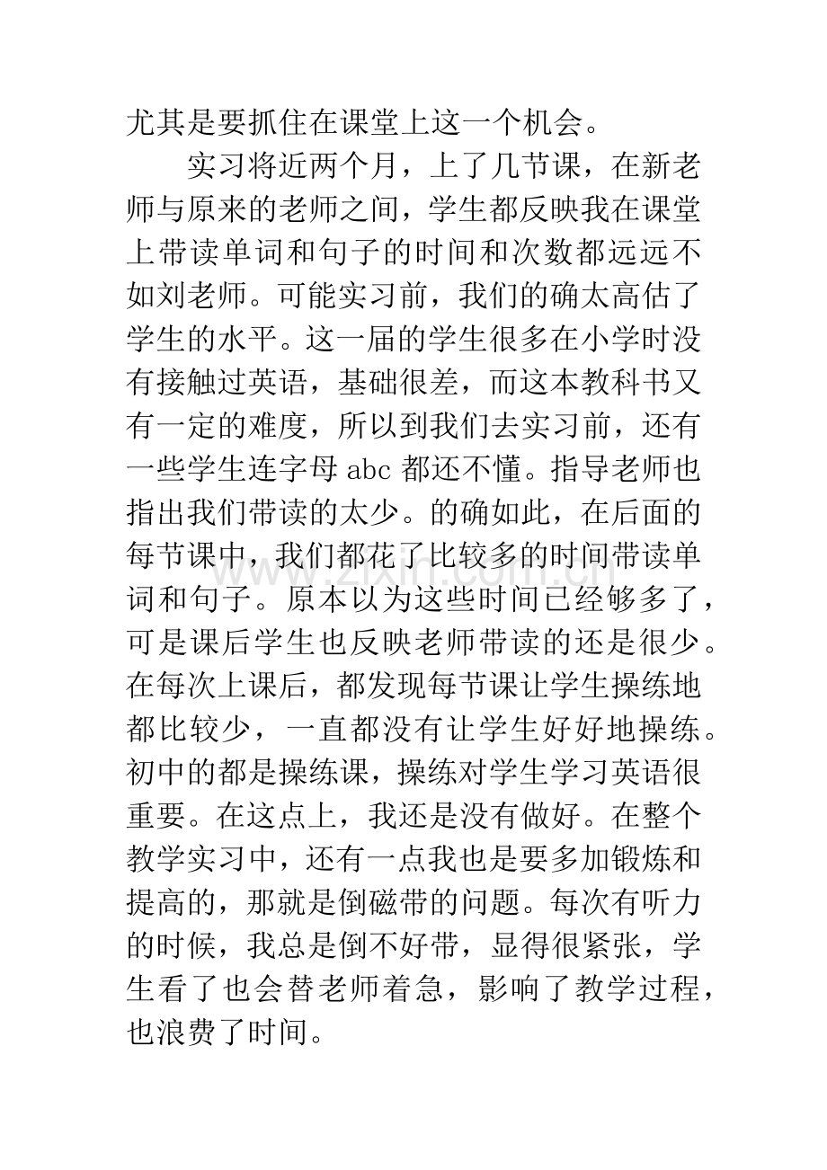 20XX年教师顶岗实习报告.docx_第3页