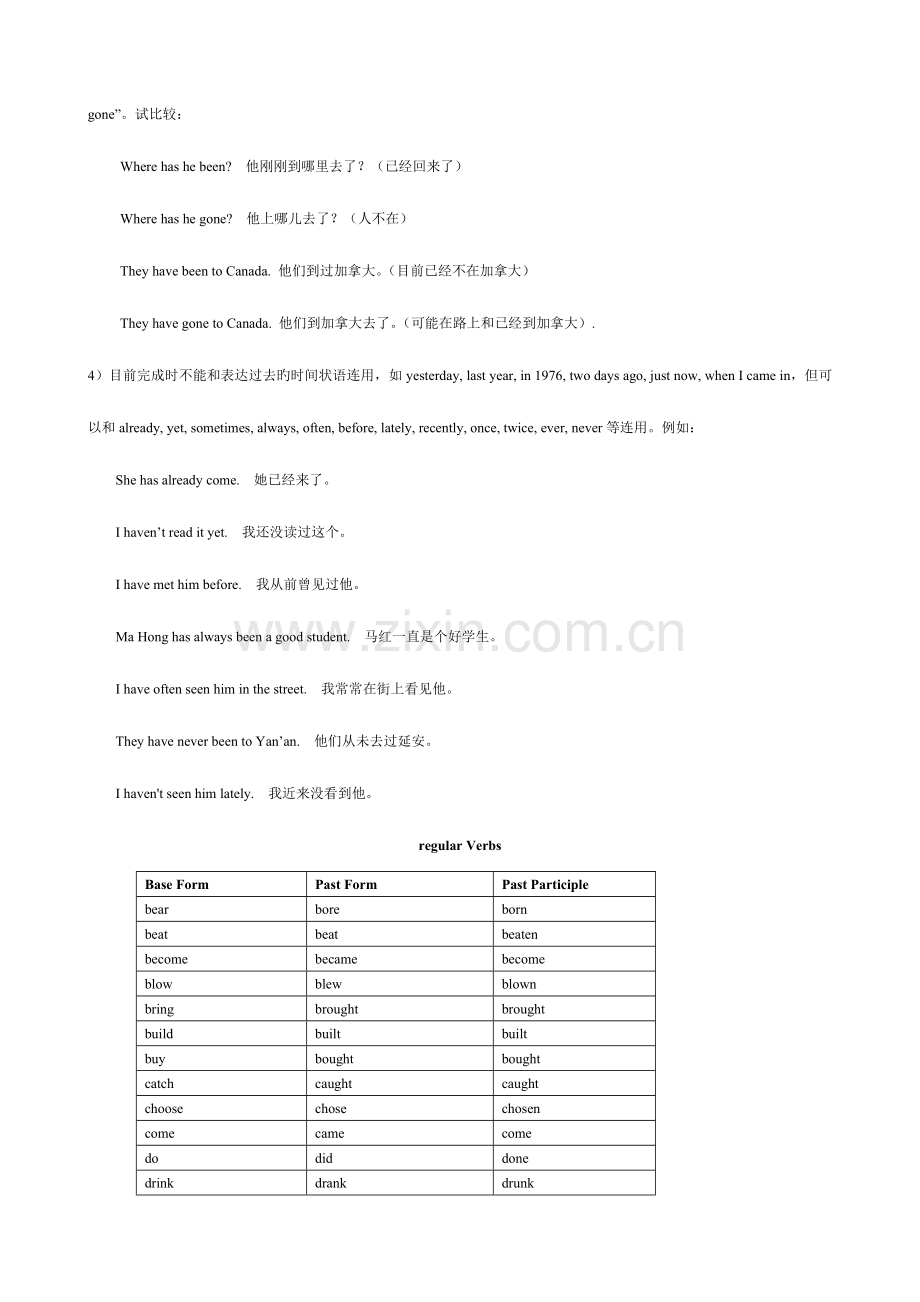 2023年现在完成时讲解及练习题及答案.doc_第3页