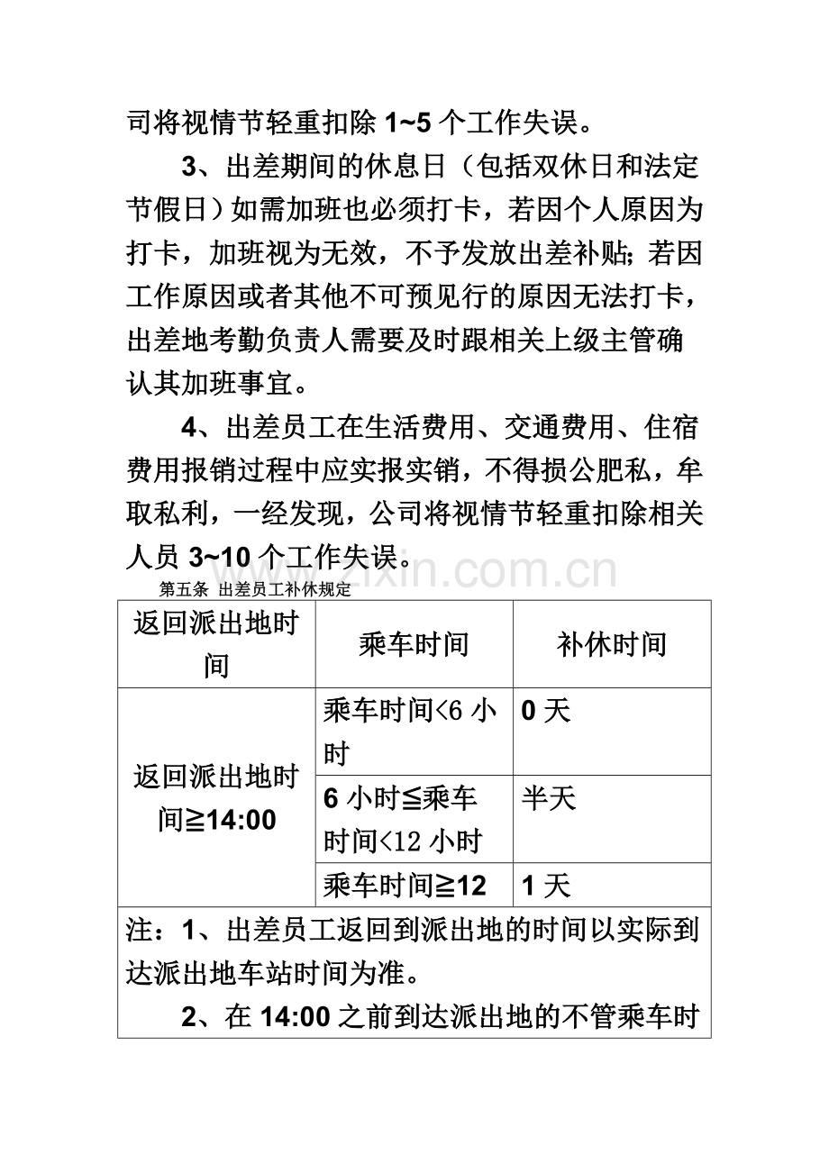 六、员工出差管理制度(同名5366).doc_第3页