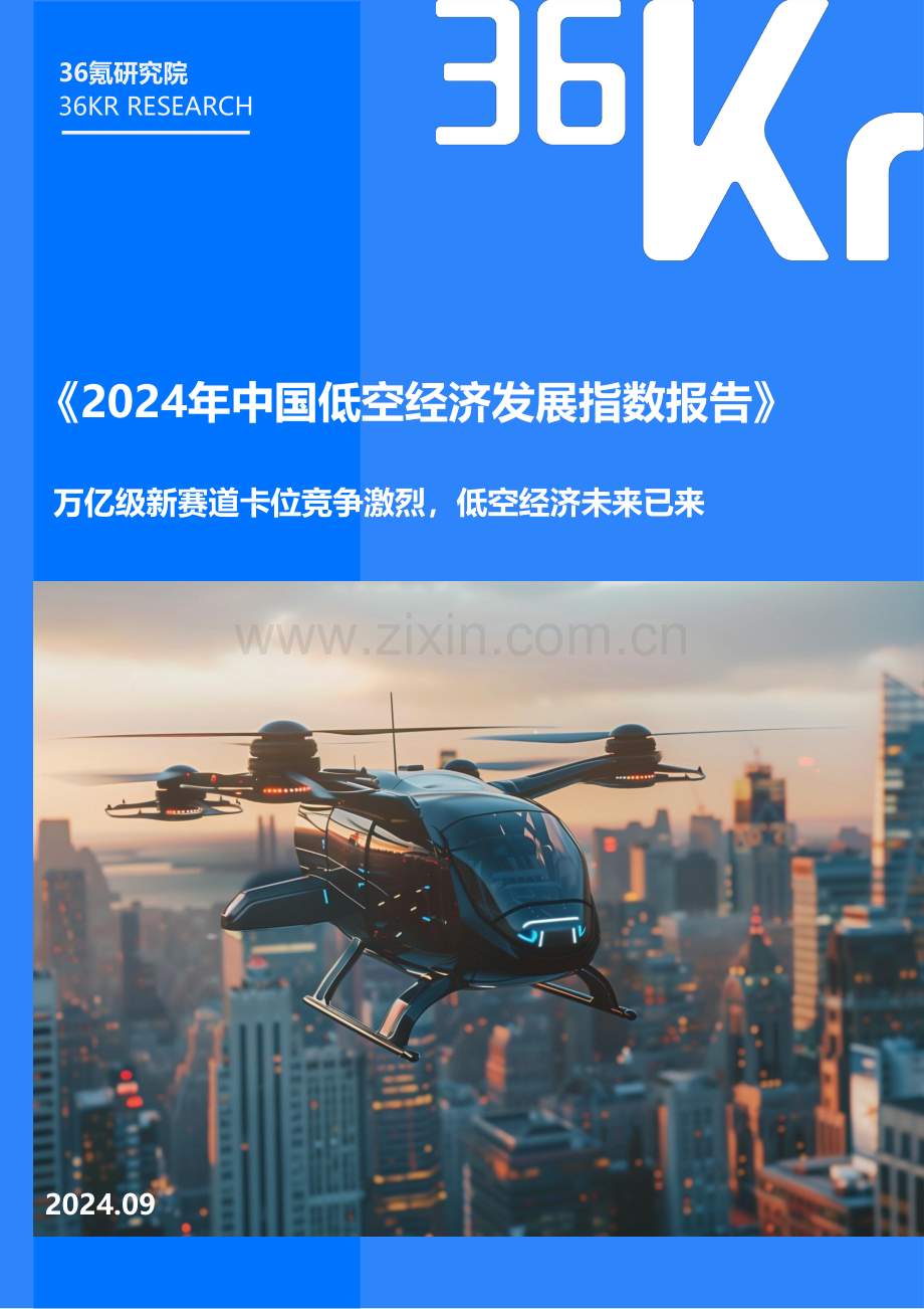 2024年中国低空经济发展指数报告.pdf_第1页