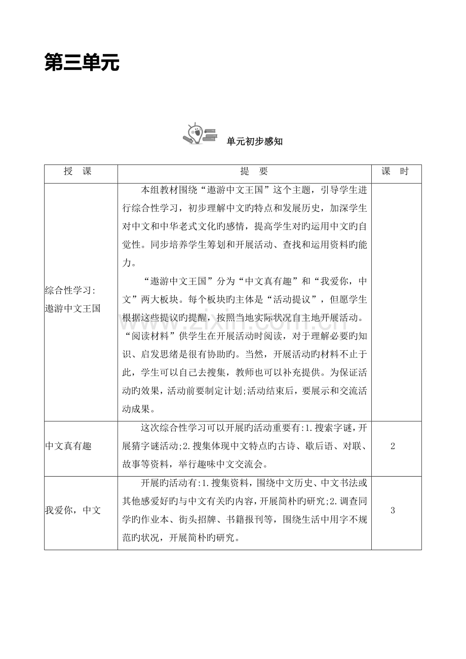 2023年部编版小学五年级下册语文第三单元全单元教案.docx_第1页