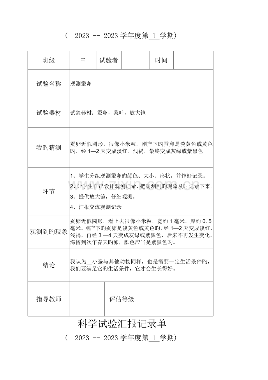 2023年科学实验实验报告记录单.docx_第2页