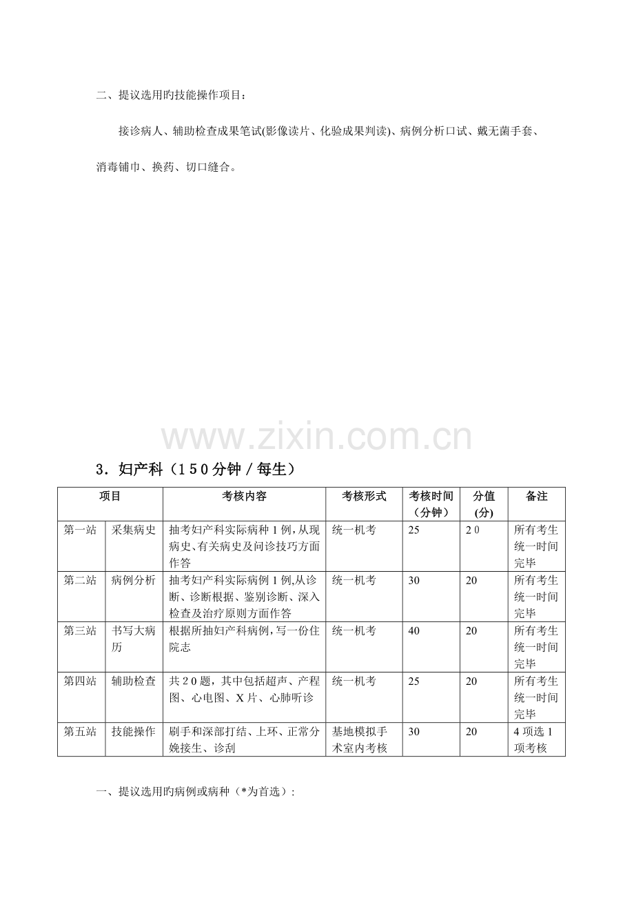 2023年住院医师规范化培训第一阶段临床实践技能考核方案.doc_第3页