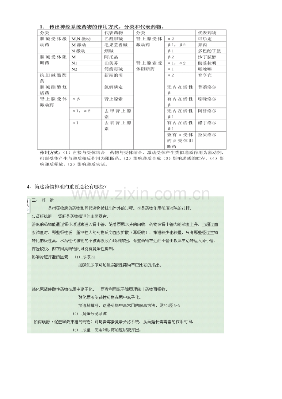 2023年电大药理学形成性考核作业答案.doc_第2页