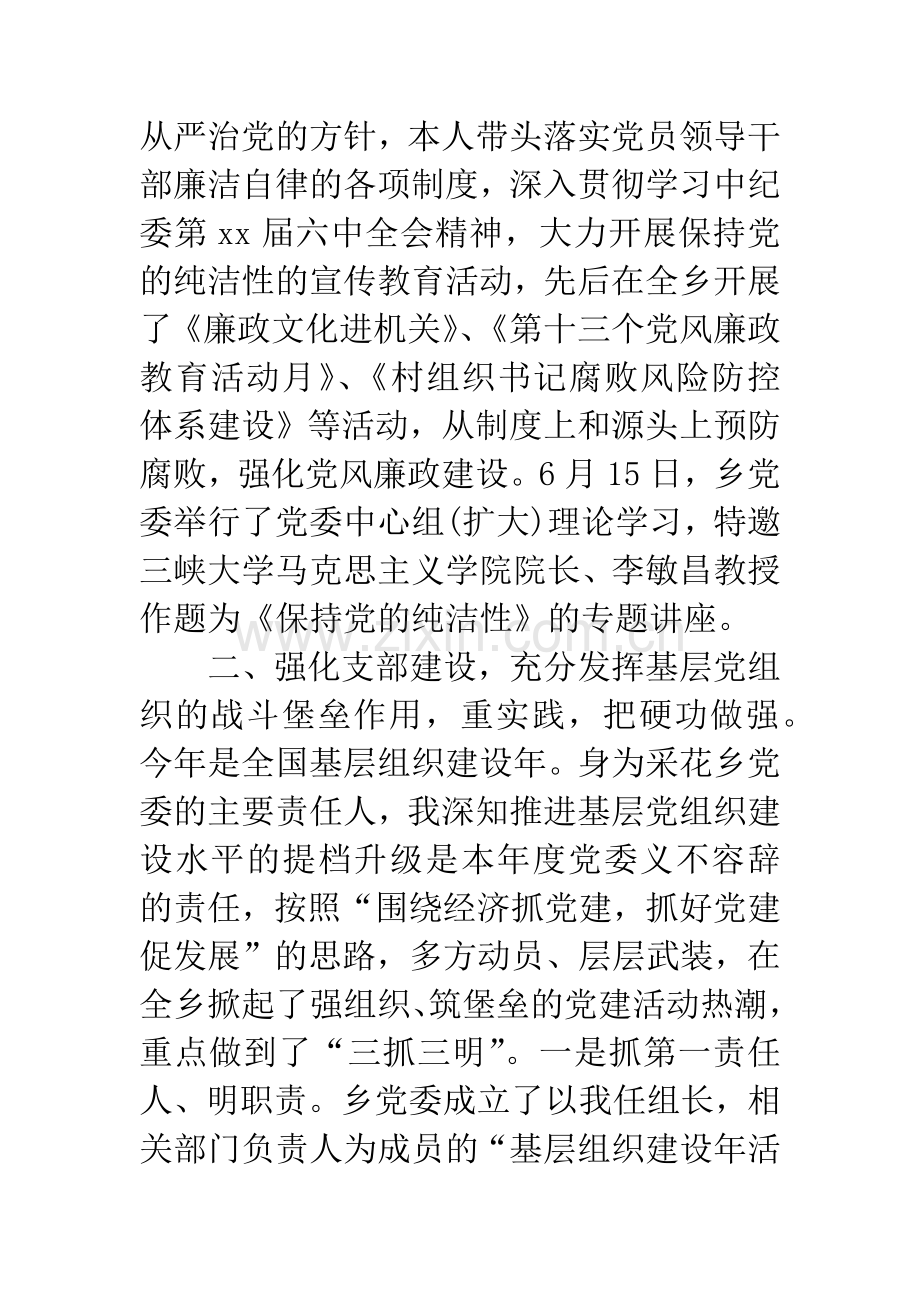 20XX年党政建设工作述职报告.docx_第3页