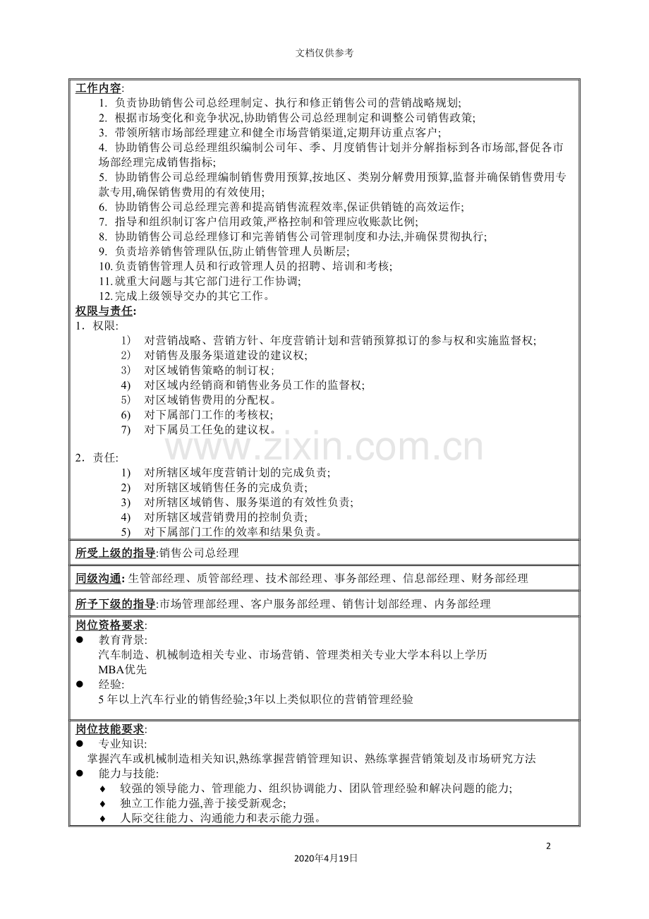 销售公司副总经理岗位职责.doc_第2页