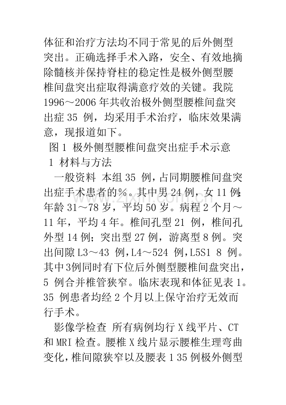 极外侧型腰椎间盘突出症的手术治疗.docx_第2页