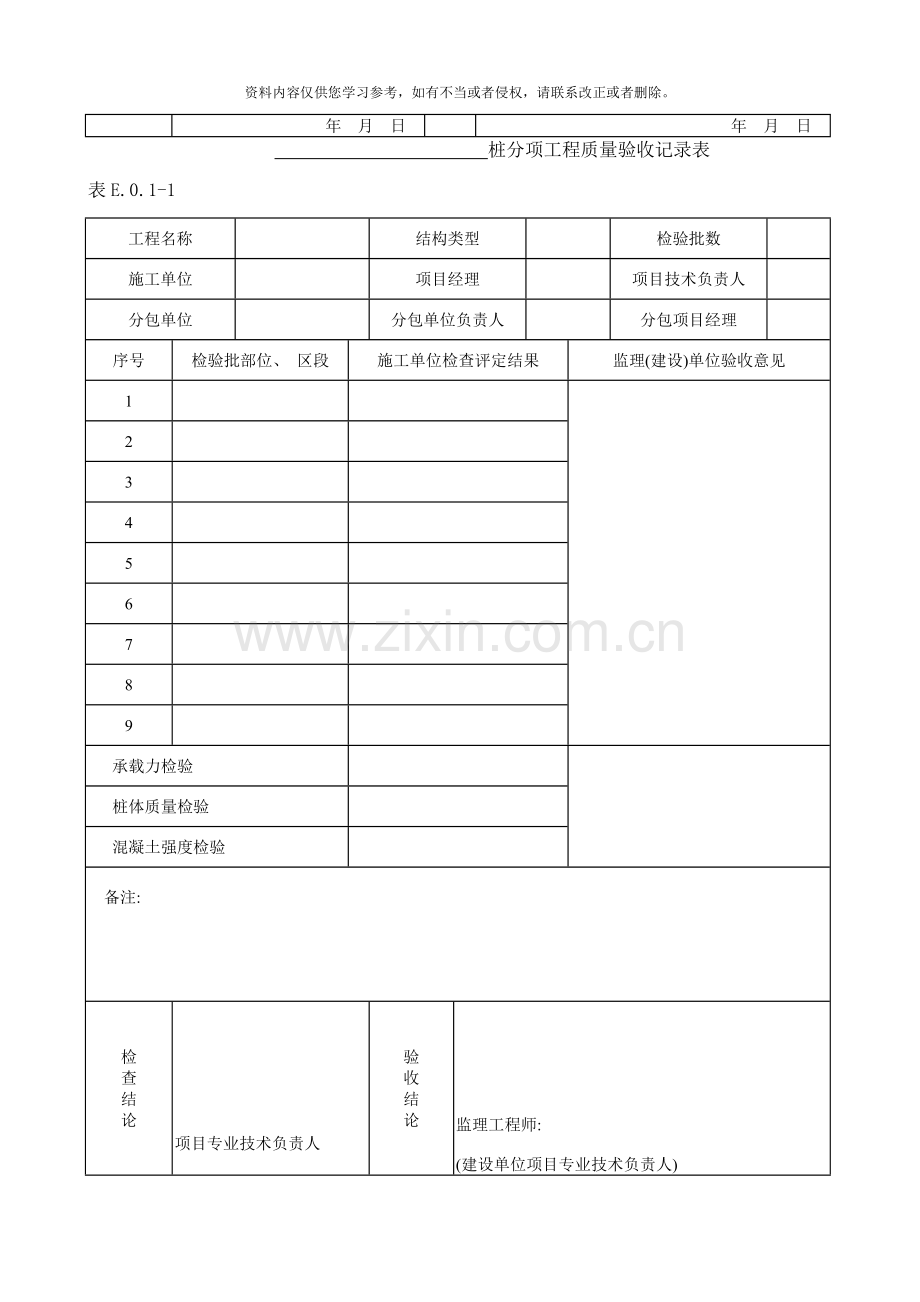 土方开挖分项工程质量验收记录样本.doc_第3页