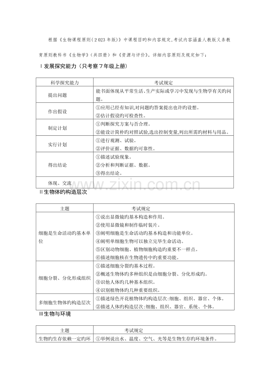 2023年大庆初中二年级学业水平考试.doc_第2页