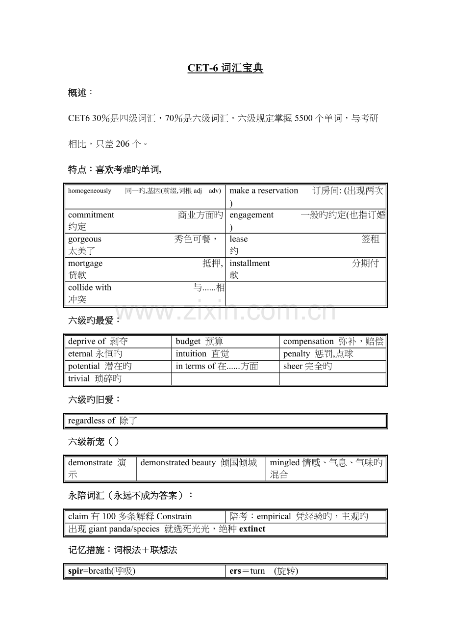 2023年6级词汇大全整理版.doc_第1页