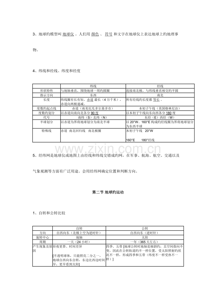 2023年七年级地理上册知识点总结.doc_第2页