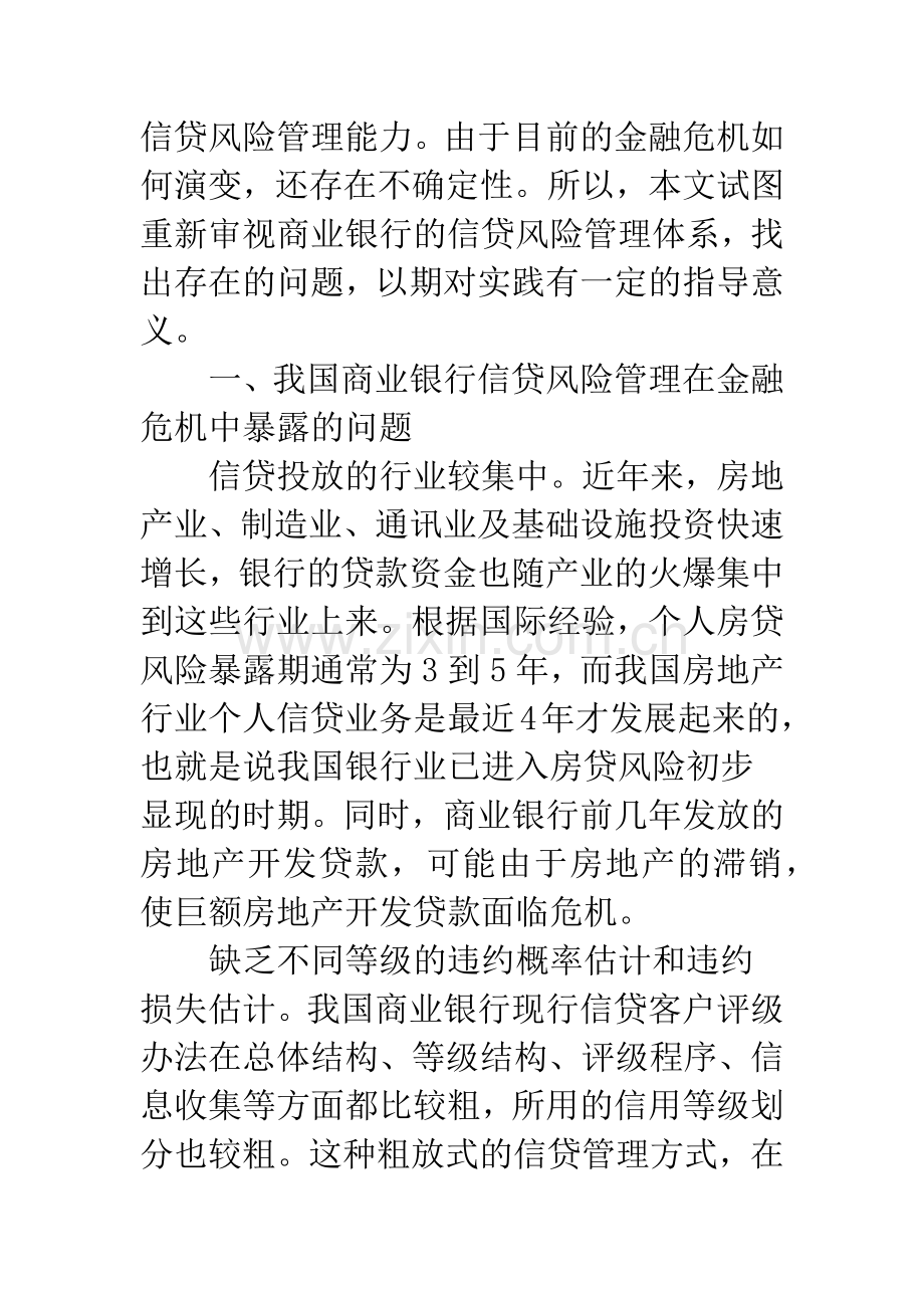 金融危机商业银行信贷风险.docx_第2页