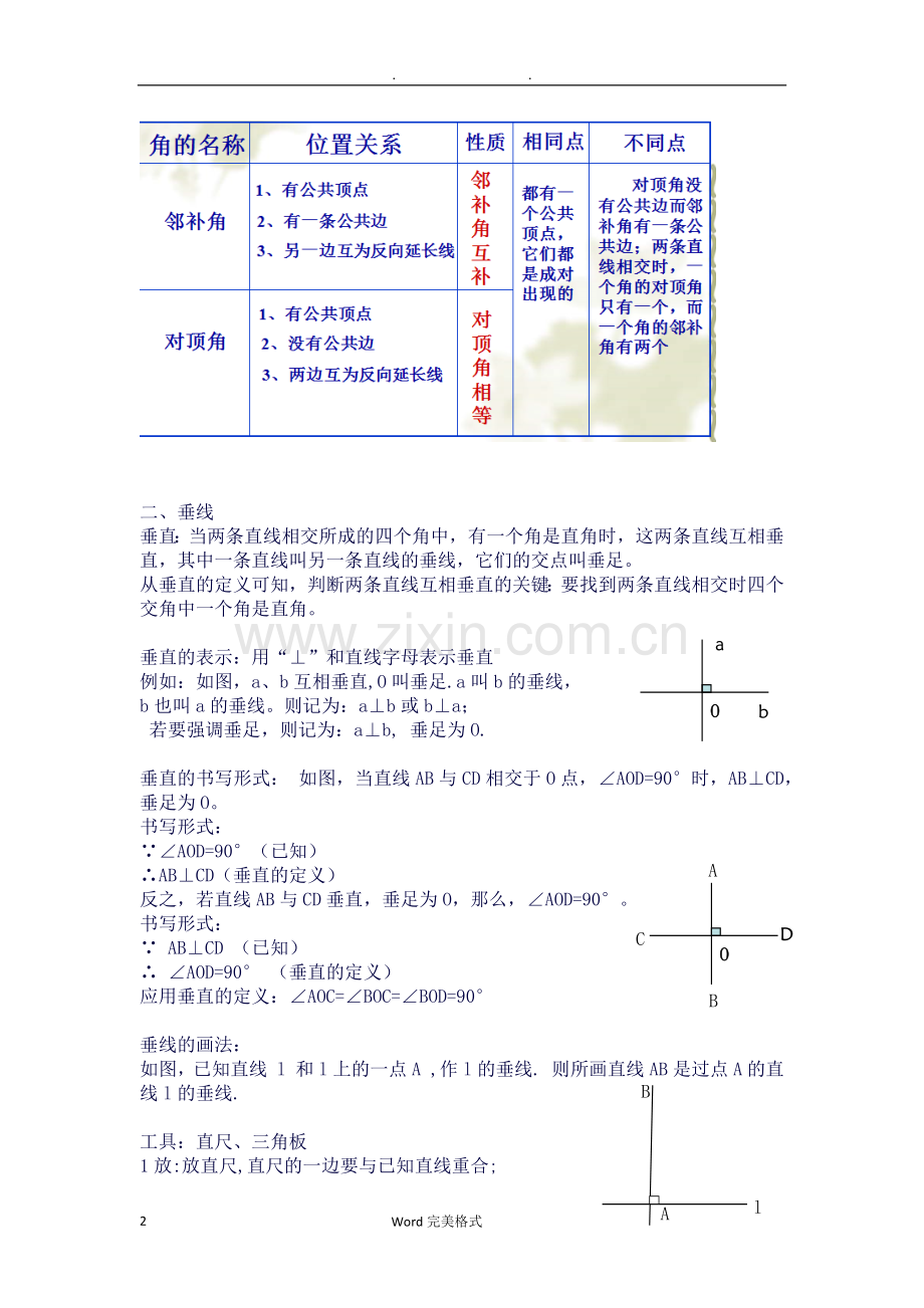 七年级(下册)数学知识点总结(人版).doc_第2页