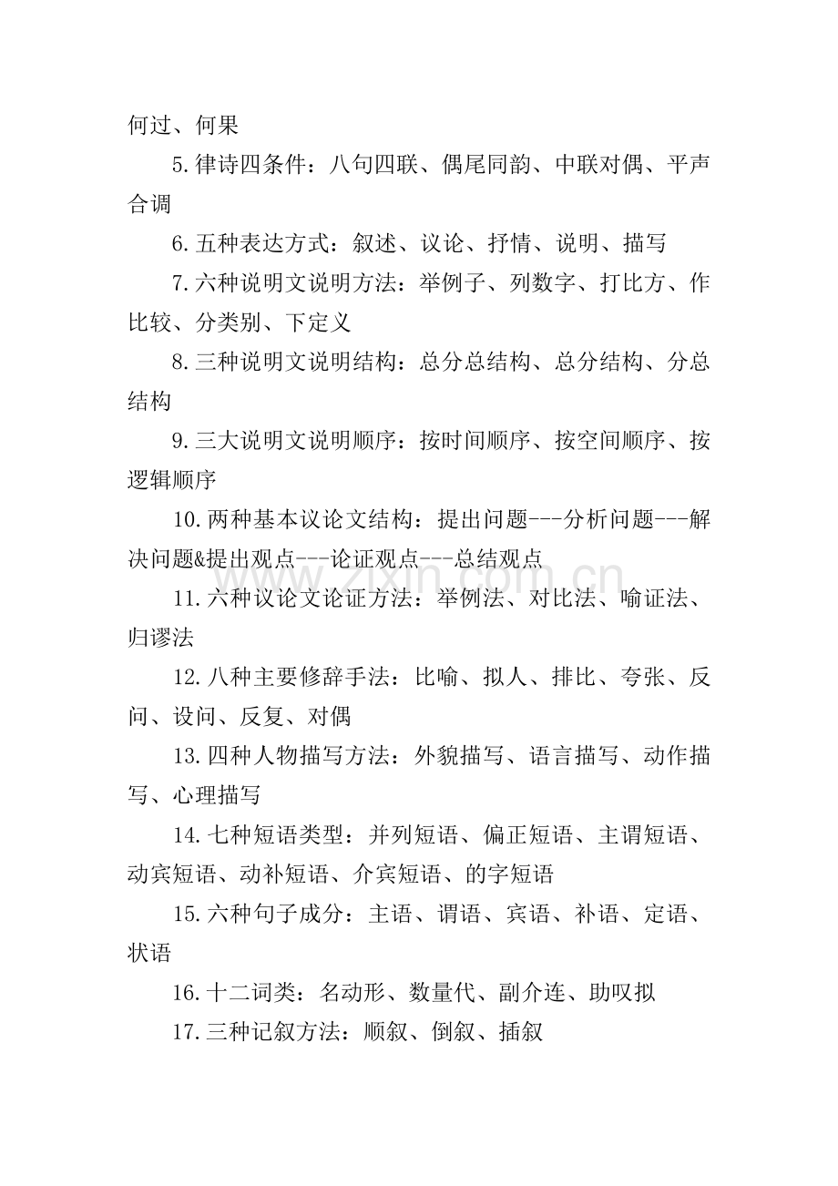 高三语文上学期知识点复习笔记.doc_第3页