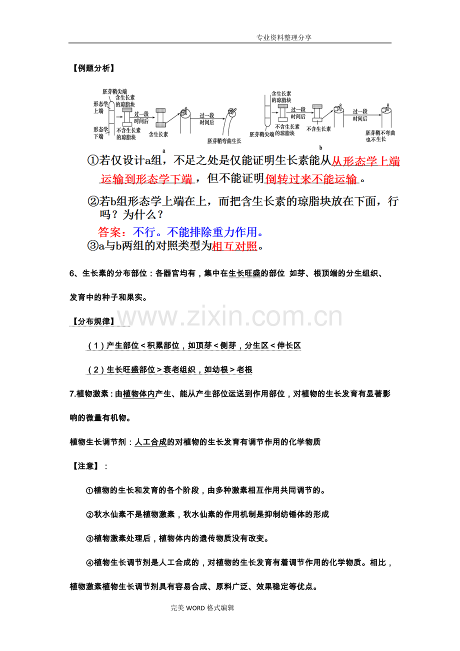 植物的激素调节[知识点笔记].doc_第3页