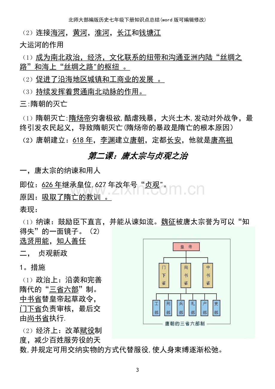 北师大部编版历史七年级下册知识点总结.pdf_第3页