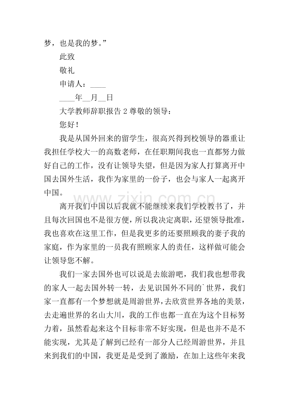 大学教师辞职报告.doc_第2页