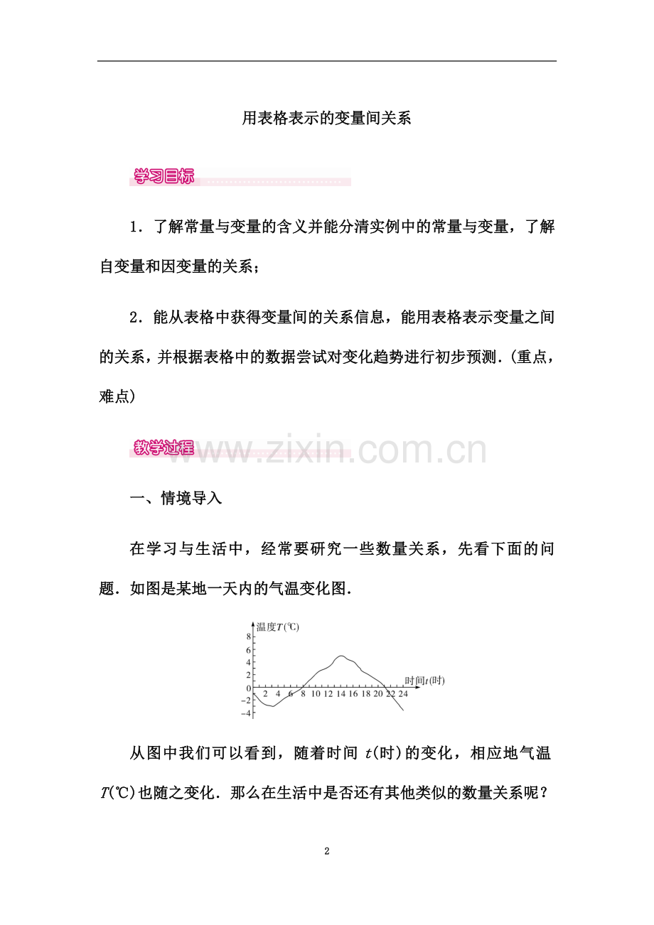 七年级下册数学《用表格表示变量的关系--》省优质课一等奖教案.doc_第2页