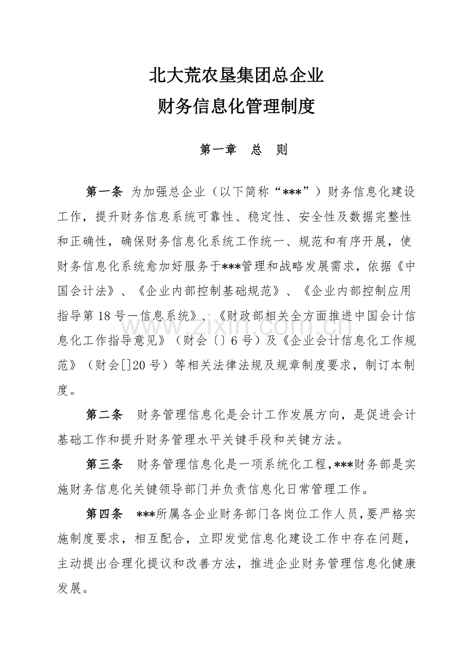 集团财务信息化管理新规制度.docx_第1页