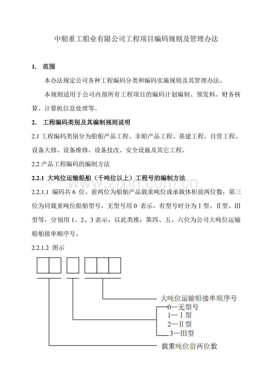 工程项目编码规则及管理办法.doc_第1页