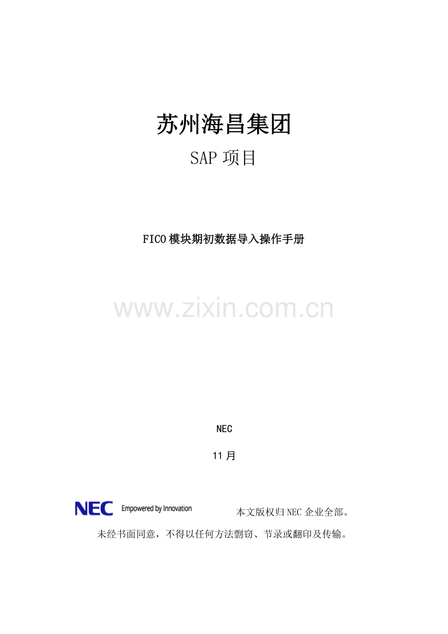 财务期初数据导入操作基础手册.docx_第1页