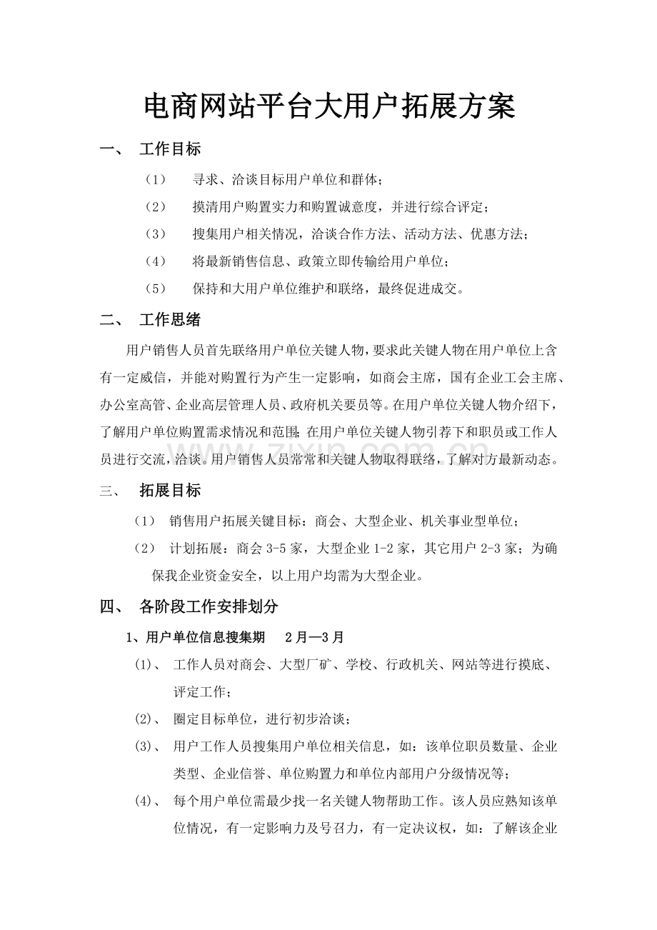 电商网站平台大客户拓展专项方案.docx_第1页