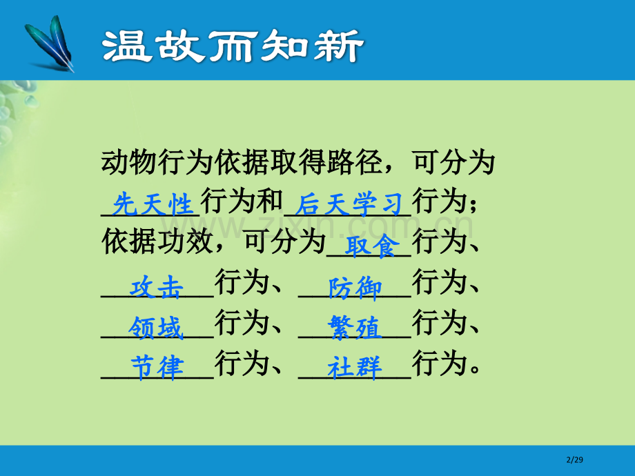 八年级生物上册16.3动物行为的研究省公开课一等奖新名师优质课获奖课件.pptx_第2页