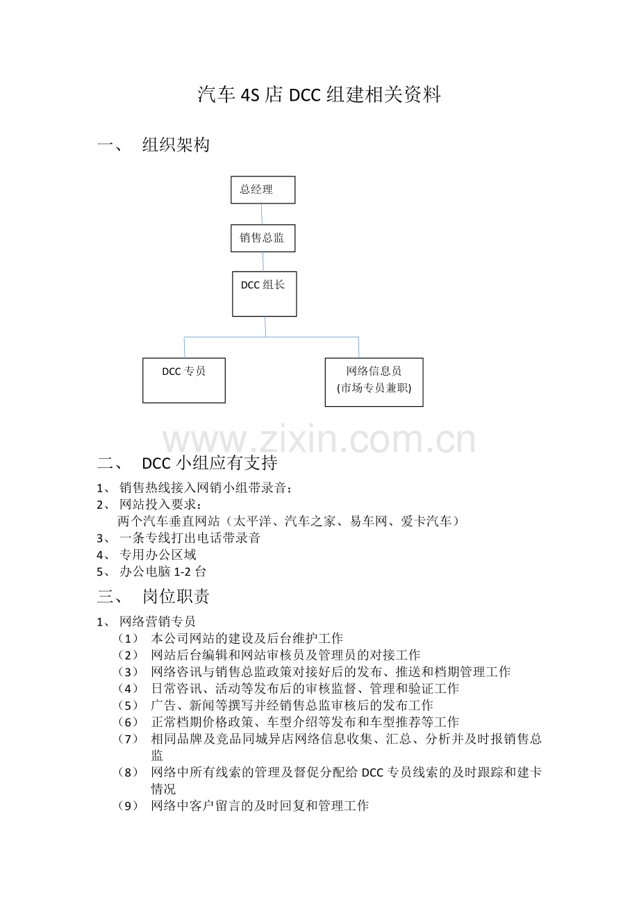 DCC工作岗位流程职责及薪资方案.doc_第1页