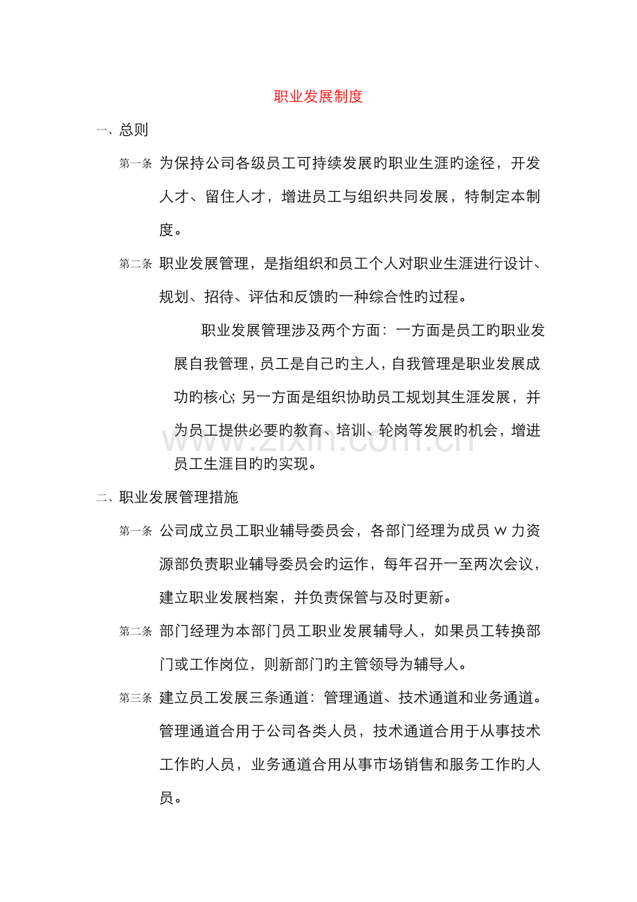 职业发展制度.docx_第1页