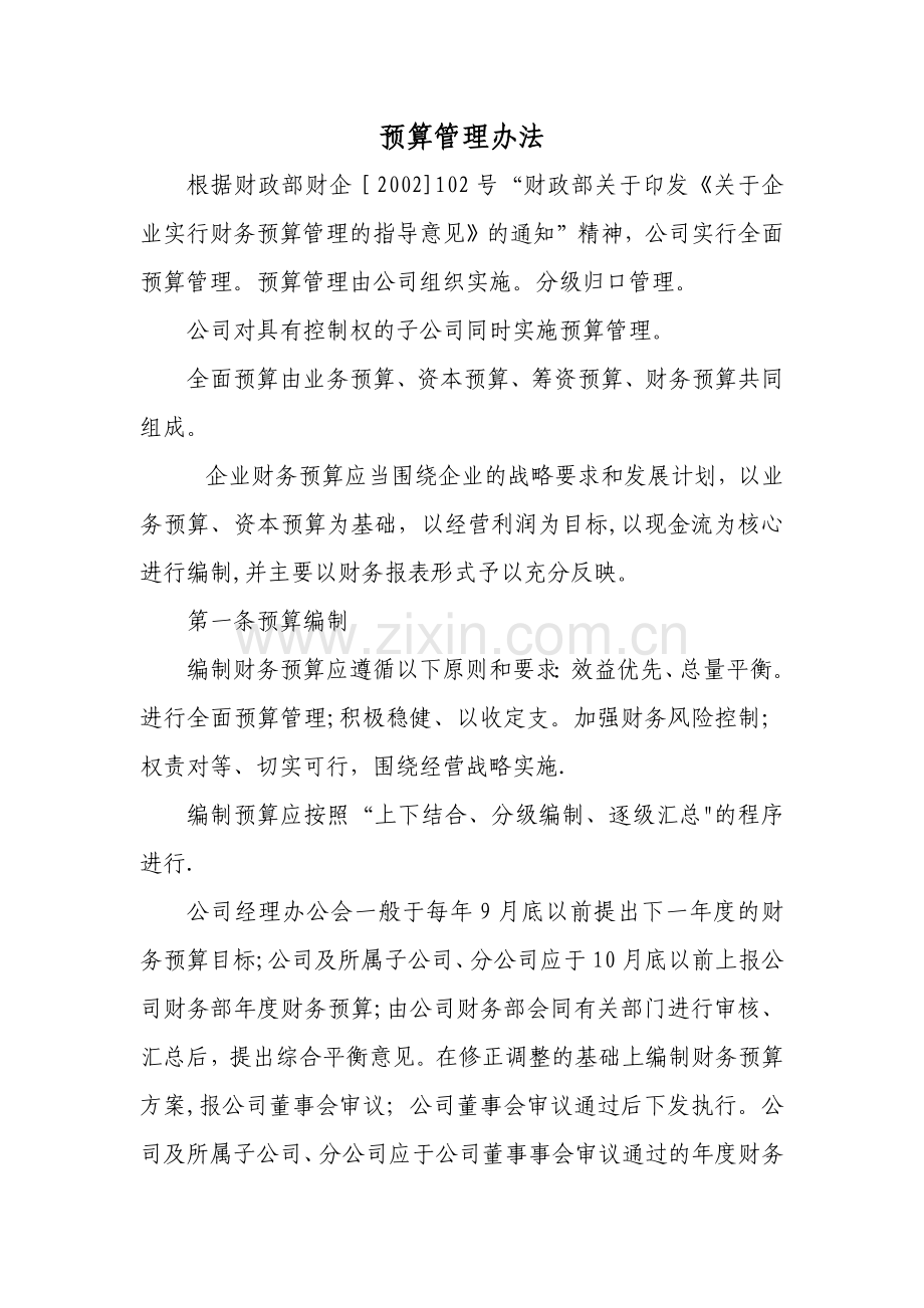 预算管理办法.docx_第1页