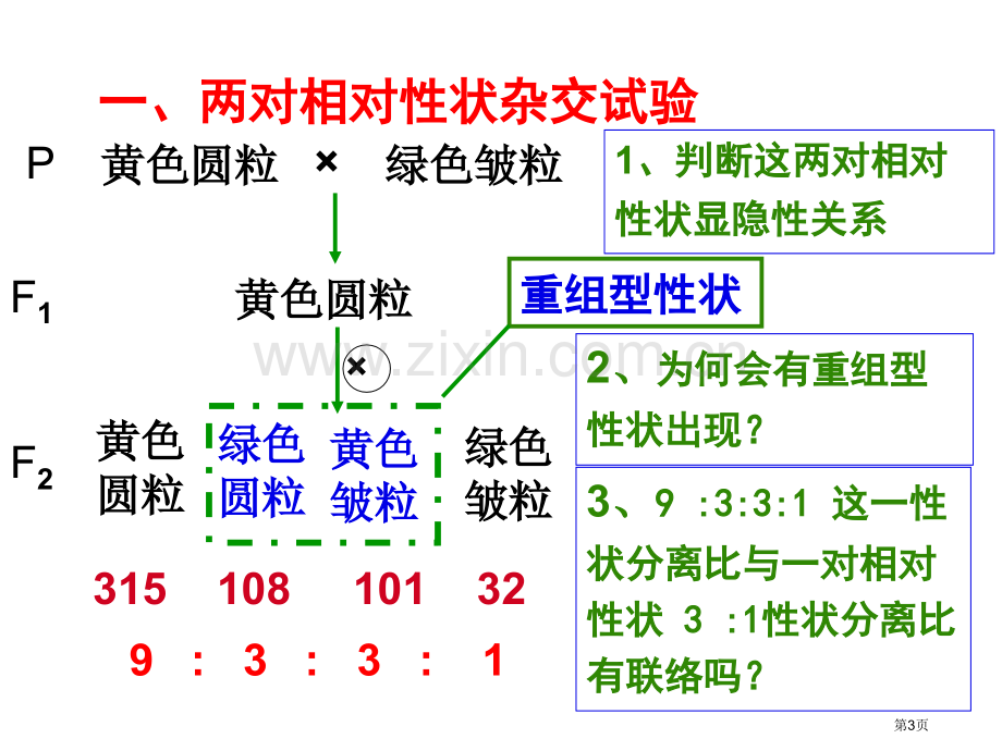 自由组合定律一轮复习kk市公开课一等奖省赛课微课金奖课件.pptx_第3页