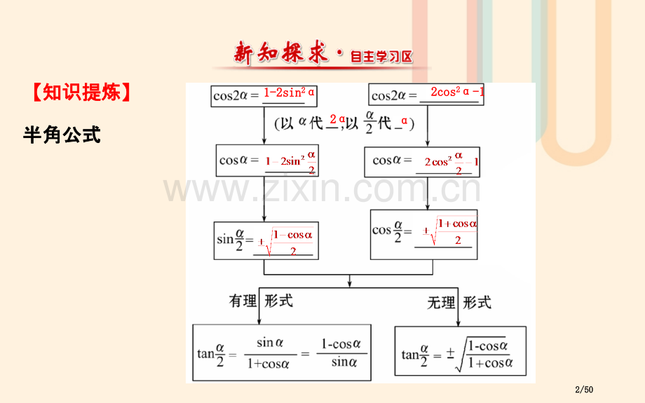 高中数学第三章三角恒等变换3.3二倍角的三角函数2教案省公开课一等奖新名师优质课获奖课件.pptx_第2页