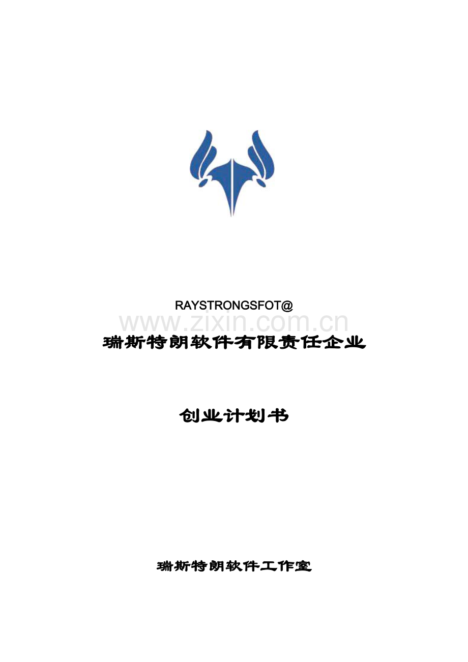 软件有限责任公司创业专题计划书.doc_第1页