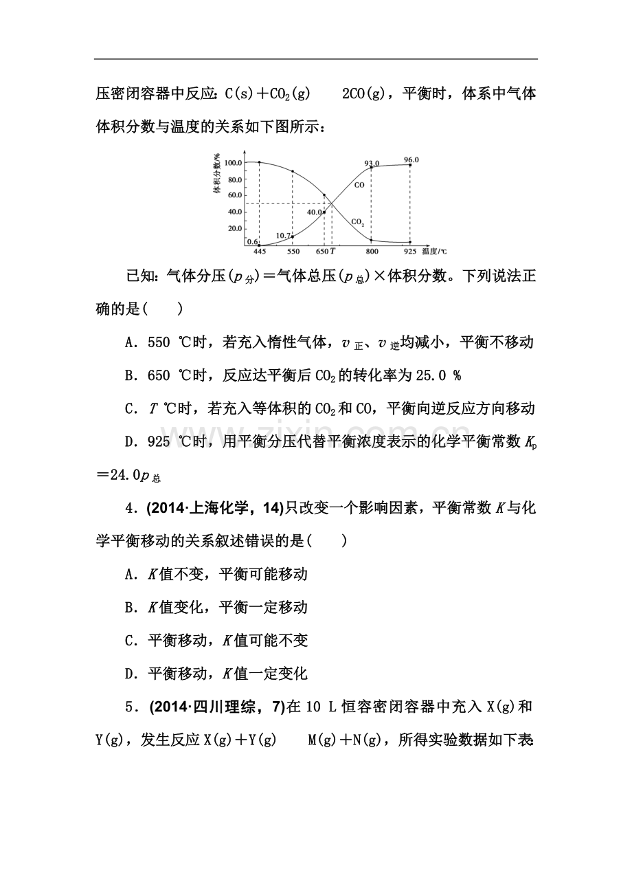 专题24化学反应的方向和进度.doc_第3页