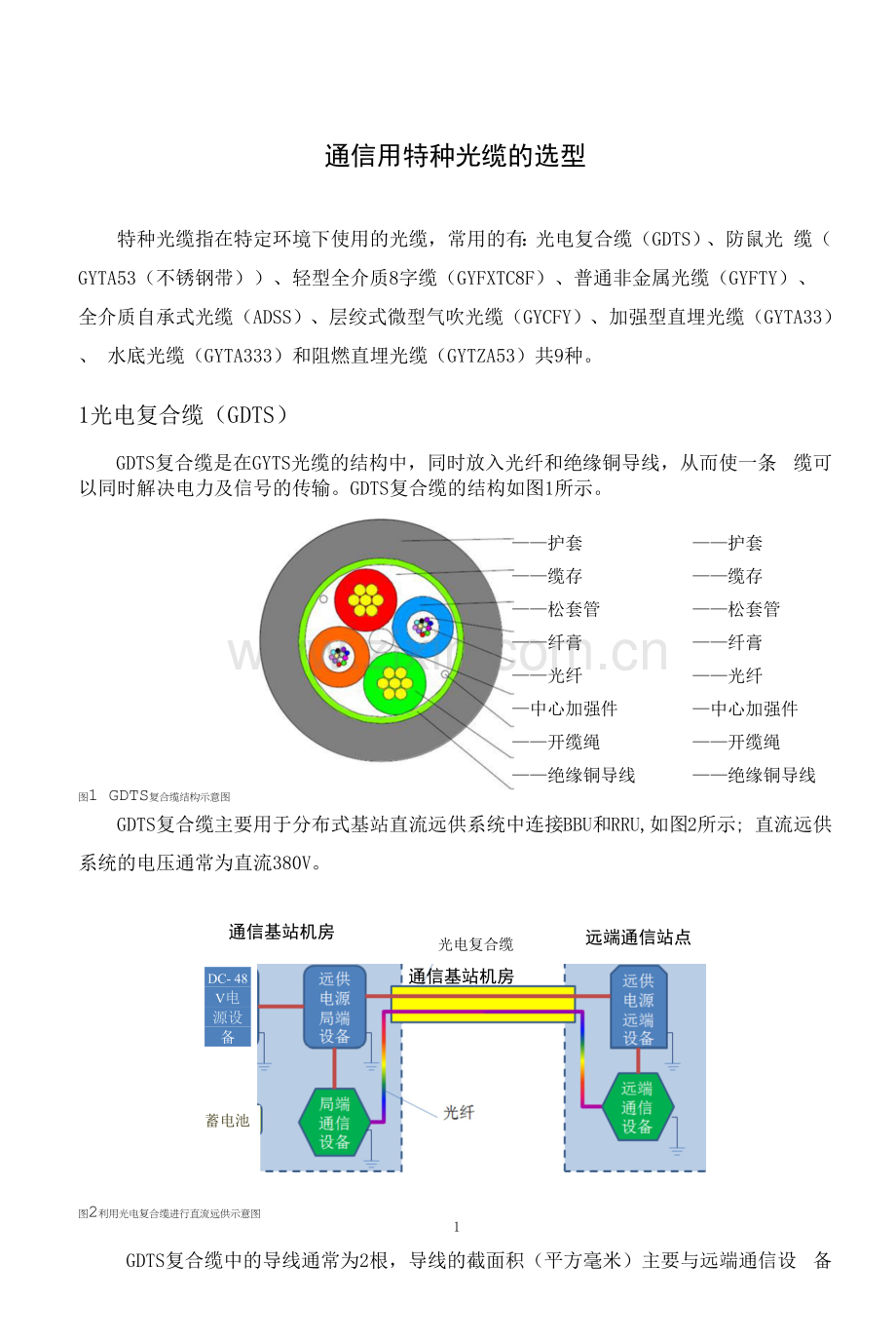 通信用特种光缆的选型.docx_第1页