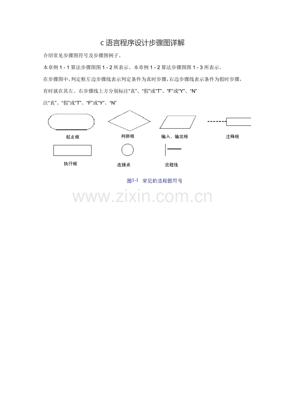 c语言程序设计作业流程图详解.docx_第1页