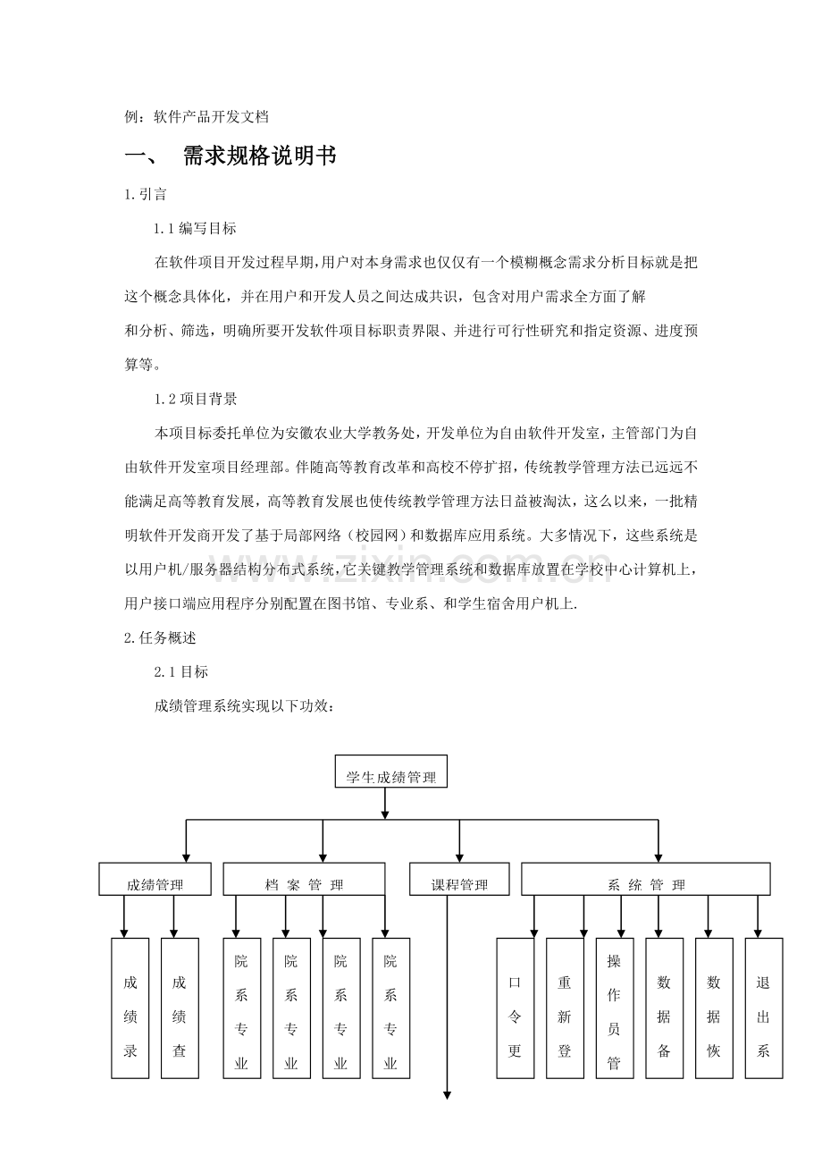 软件产品开发文档规格说明指导书.doc_第1页