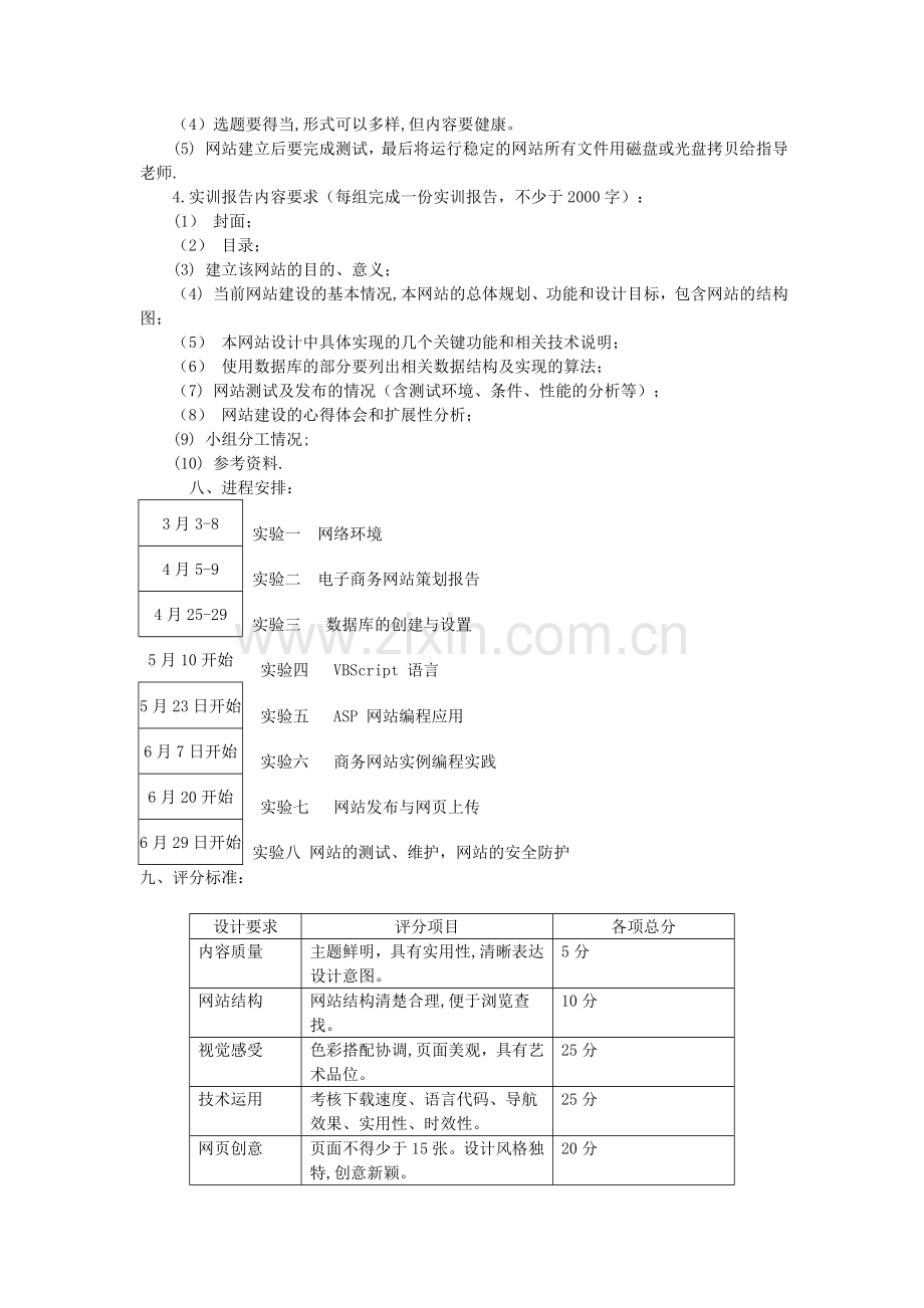 电子商务网站建设实训计划书.doc_第2页