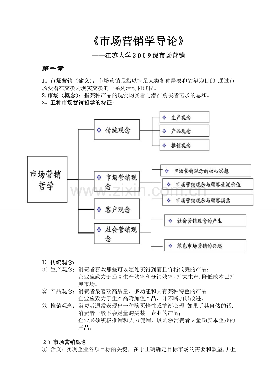 本科营销学复习资料.doc_第1页