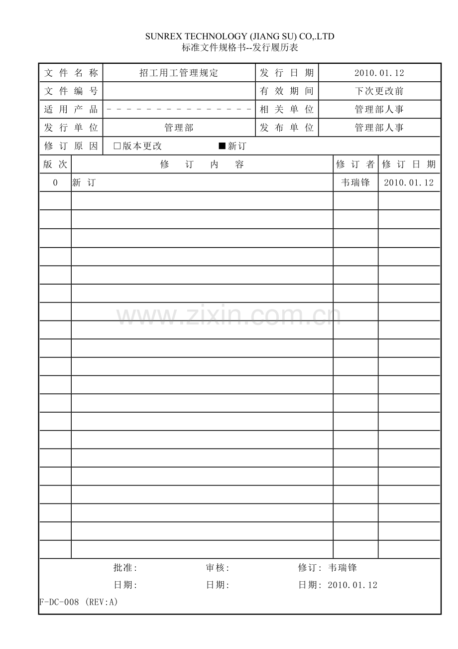 招工用工管理规定.doc_第1页