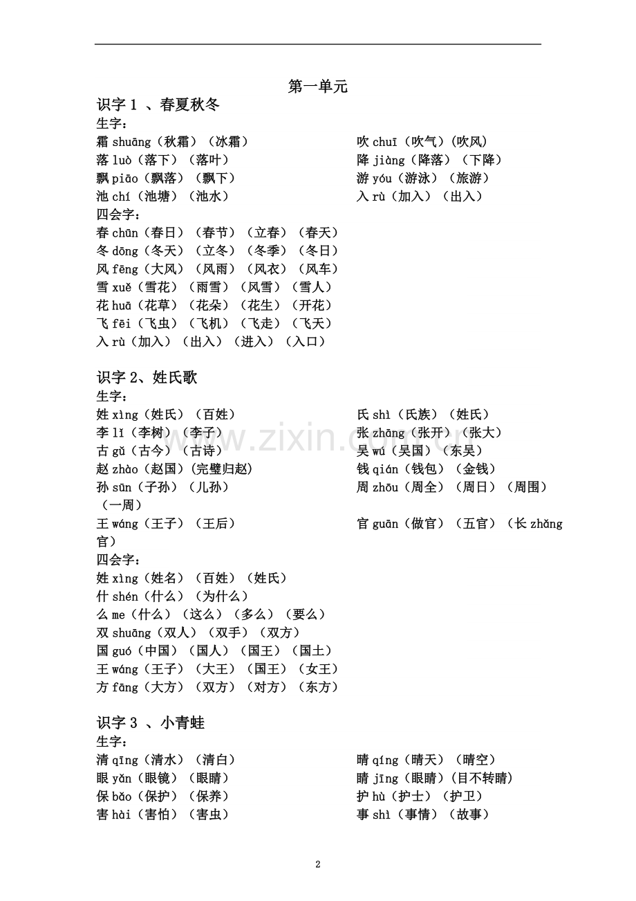 一年级语文下册生字表(00001).doc_第2页