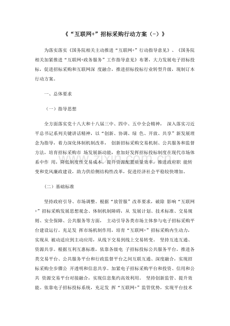 互联网专项招标采购行动专项方案.docx_第1页