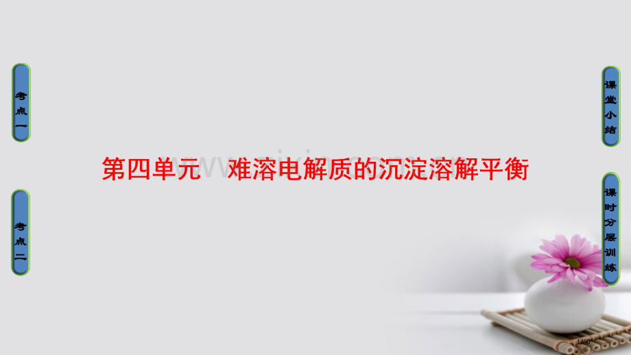 高三化学一轮复习专题8第4单元难溶电解质的沉淀溶解平衡省公开课一等奖新名师优质课获奖PPT课件.pptx_第1页