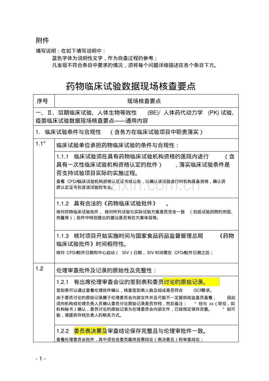 药物临床试验数据现场核查要点(注释版).pdf_第1页