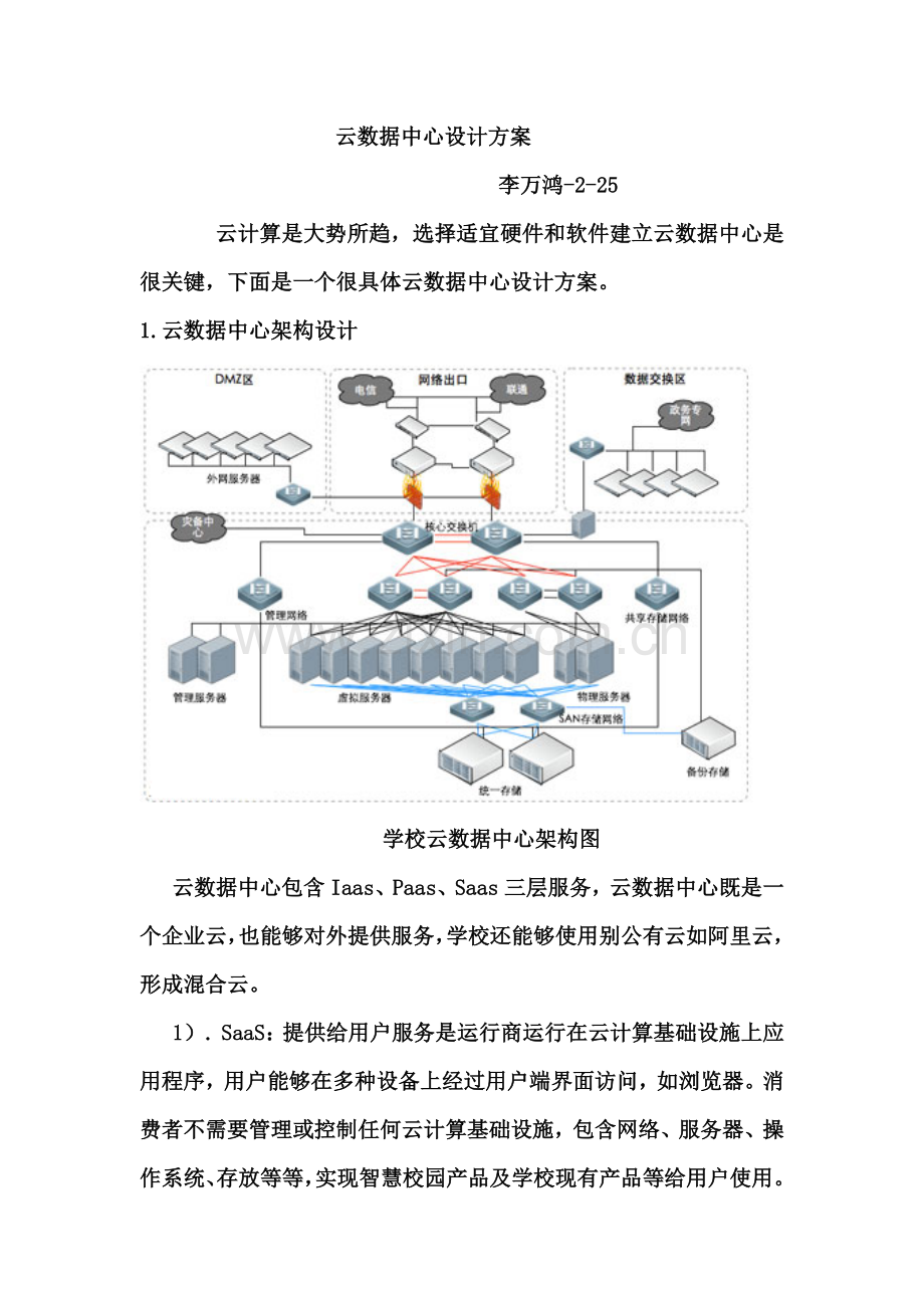 云数据中心设计专业方案.docx_第1页