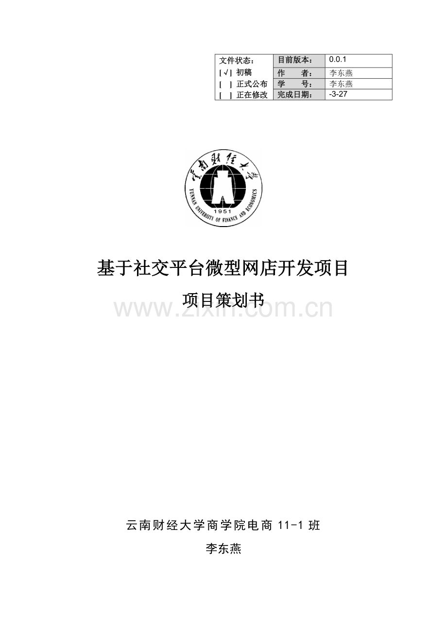 移动电子商务综合项目专业策划书.doc_第1页